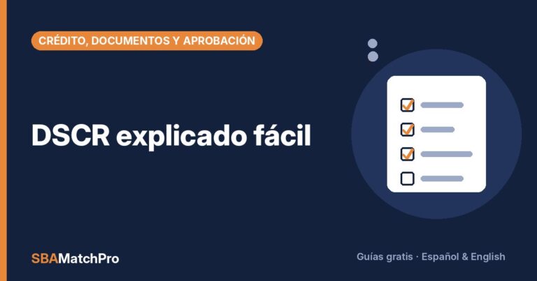 DSCR explicado fácil