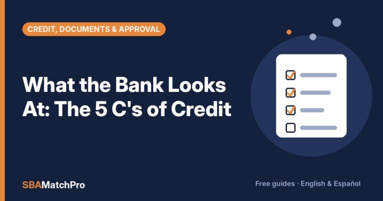 What the Bank Looks At: The 5 C's of Credit