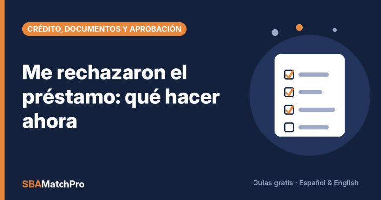 Me rechazaron el préstamo: qué hacer ahora