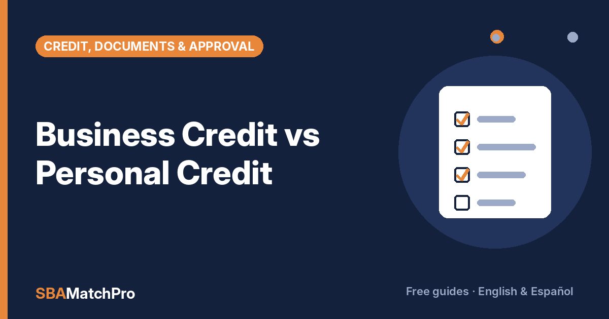Business Credit vs Personal Credit