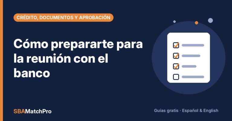 Cómo prepararte para la reunión con el banco