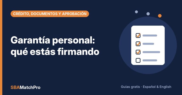 Garantía personal: qué estás firmando